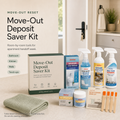 Move-Out Deposit Saver Kit with room by room cleaning products for apartment handoff week