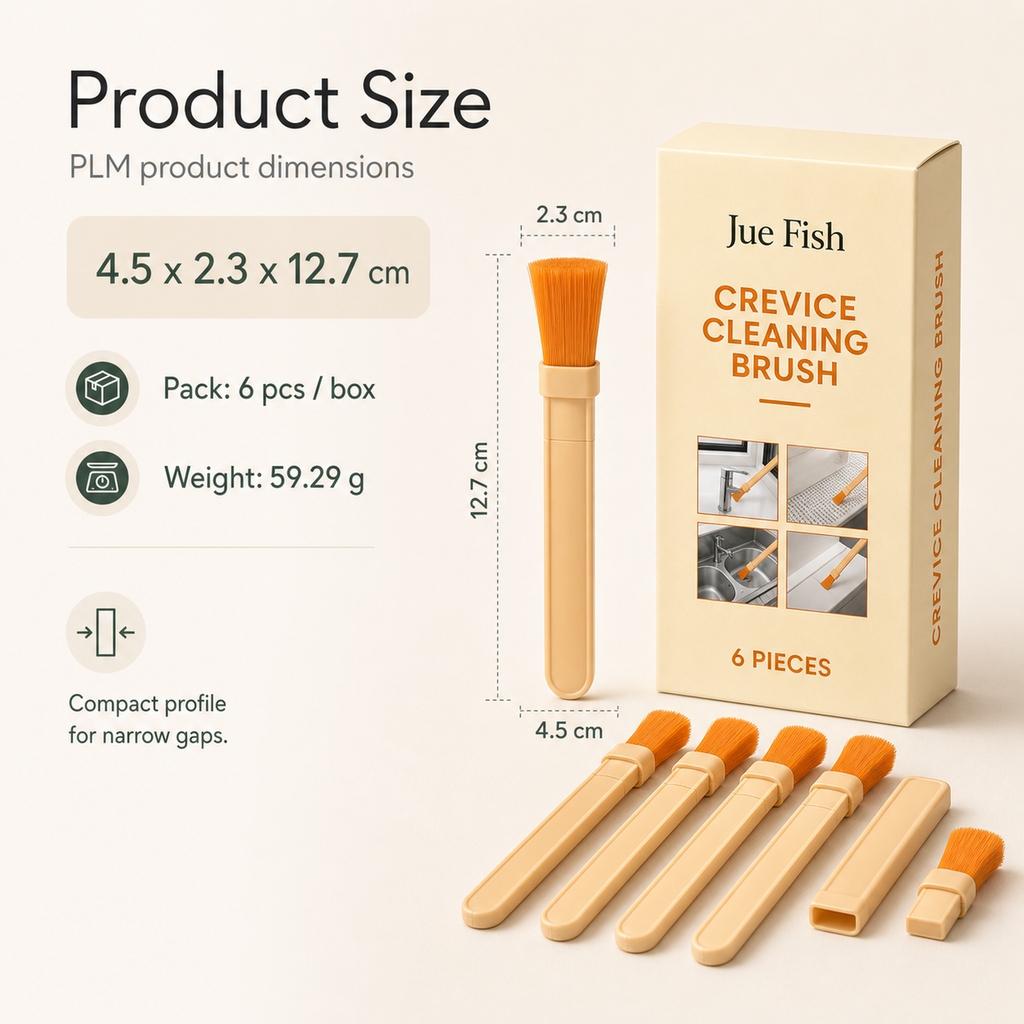 Detail Cleaning Brush Set product dimensions pack size and weight