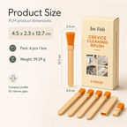 Detail Cleaning Brush Set product dimensions pack size and weight