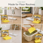 Floor Cleaning Sheets use scenarios for kitchen floors entry areas tile floors and mop bucket prep