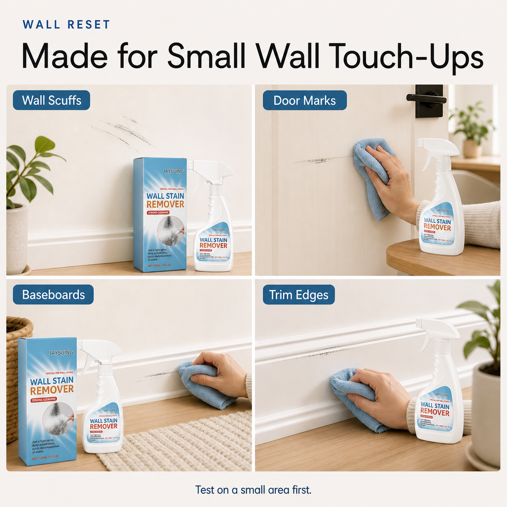 Wall Scuff Remover Spray use scenarios for wall scuffs door marks baseboards and trim edges