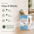 Wall Scuff Remover Spray label directed routine read label test small area and wipe gently