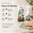 Bathroom Surface Cleaner label directed routine spray wait as directed and wipe with a clean cloth