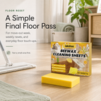 Floor Cleaning Sheets styled as a simple final floor pass for apartment reset routines
