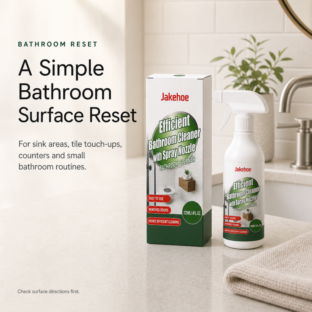 Bathroom Surface Cleaner styled for a simple bathroom surface reset