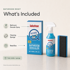 Bathroom Stain Remover Spray package bottle sponge and retail box included