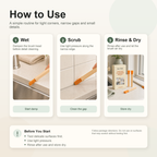 Detail Cleaning Brush Set how to use and care instructions