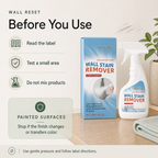 Wall Scuff Remover Spray safety notes read label test small area and do not mix products