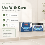 Tile Repair Paste safety notes follow label instructions and test a small area first