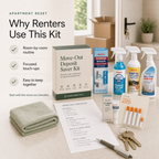 Move-Out Deposit Saver Kit renter focused room by room reset routine before move out